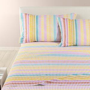 Completo Lenzuola SINGOLO Astrid MULTICOLOR Cotone Caleffi