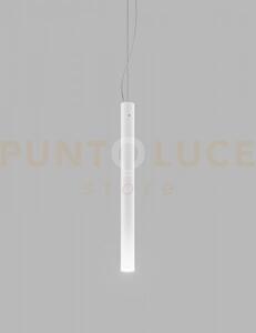 Candela sospensione bianco lucido cromo lucido 1 luce attacco g9