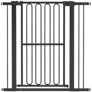 PawHut Cancelletto per Cani, 76-104 cm, Nero | Aosom Italy