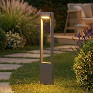 Lampioncino da giardino Meloni Lindby, Nero, Alluminio, Moderno, Lampada LED da esterni