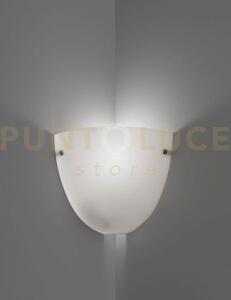 Corner applique a parete bianco satinato 1 luce attacco e27