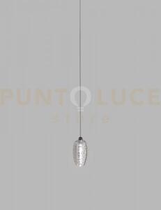 Damasco sospensione p cristallo cristallo nickel satinato l22aa led
