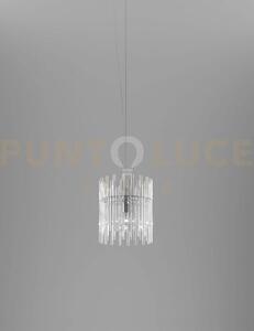 Diadema sospensione ag cristallo cromo lucido l22cc led 2700k 12w 1
