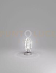 Damasco lampada da tavolo p cristallo cristallo nickel satinato 1 l
