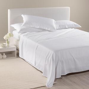 Completo Lenzuola MATRIMONIALE Venezia BIANCO Raso Di Cotone Caleffi