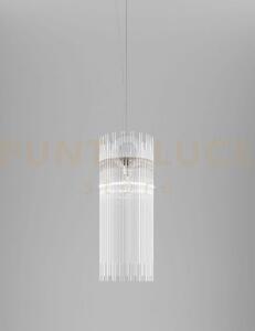 Diadema sospensione cg cristallo bronzo satinato 1 luce attacco e27