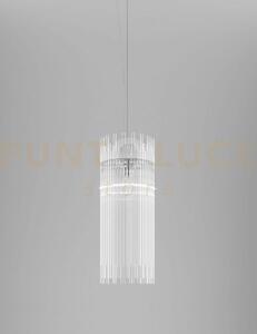 Diadema sospensione cg cristallo cromo lucido 1 luce attacco e27