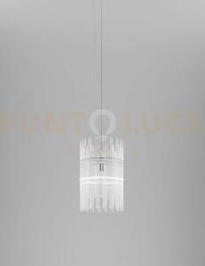 Diadema sospensione bg cristallo cromo lucido l22cc led 2700k 12w 1