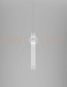Diadema sospensione cp cristallo cromo lucido l32cc led 3000k 12w 1