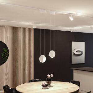 Paulmann URail Lampada a sospensione LED Alejandro, bianco segnale, 4000K, dimmerabile, Bianco / Opale, Soggiorno / Sala da pranzo, Plastica, Moderno