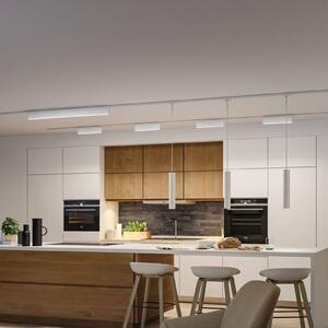 Paulmann URail Barra luminosa a LED Ceris, 3000K, alluminio, dimmerabile, Bianco / Opale, Soggiorno / Sala da pranzo, Alluminio, Moderno