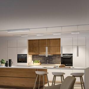 Paulmann Barra LED URail Zelos, 3000K, bianco segnale, dimmerabile, Bianco / Opale, Soggiorno / Sala da pranzo, Alluminio, Moderno