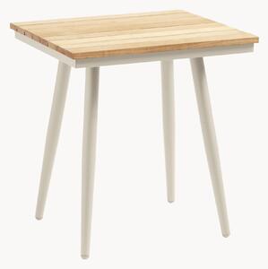 Tavolino da giardino con piano in legno di teak Rio