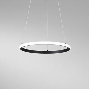 Luce Ambiente Design Lampada LED a sospensione Axis, Ø 40 cm, nera, metallo, CCT Axis, Nero, Soggiorno / Sala da pranzo, Metallo, Moderno