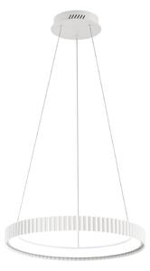 Luce Ambiente Design Lampada LED a sospensione Niike, bianca, Ø 50 cm, metallo, CCT Niike, Bianco / Opale, Soggiorno / Sala da pranzo, Metallo, Moderno