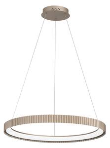 Luce Ambiente Design Lampada LED a sospensione Niike, color oro, Ø 70 cm, metallo, CCT Niike, Ottone / Oro, Soggiorno / Sala da pranzo, Metallo, Moderno