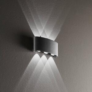 INTEC Applique da esterni a LED Betle, Nero, Alluminio, Moderno, Applique LED da esterni