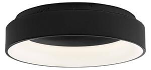 Luce Ambiente Design Plafoniera a LED Noah, Nero, Soggiorno / Sala da pranzo, Alluminio, Moderno, Plafoniera LED