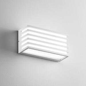 INTEC Applique da esterni a LED Dukrot, Bianco / Opale, Alluminio, Moderno, Applique LED da esterni