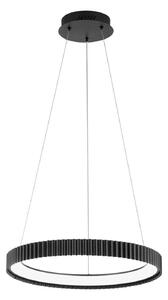 Luce Ambiente Design Lampada LED a sospensione Niike, nera, Ø 50 cm, metallo, CCT Niike, Nero, Soggiorno / Sala da pranzo, Metallo, Moderno
