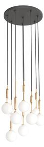 Open Design OR85334 - Lampadario sospeso su cavo ERO 8xG9/8W/230V oro
