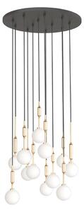 Open Design OR85396 - Lampadario a cavo ERO 12xG9/8W/230V oro