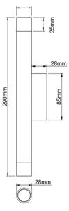Open Design OR84573 - Lampada da parete Q 2xG9/3,5W/230V nero/oro