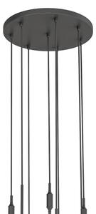 Open Design OR85341 - Lampadario a sospensione su cavo ERO 8xG9/8W/230V nero