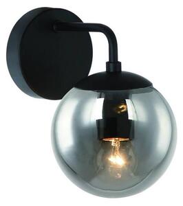 Open Design OR81411 - Lampada da parete BAO 1xE27/8W/230V nera/grigio fumé