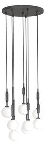 Open Design OR85341 - Lampadario a sospensione su cavo ERO 8xG9/8W/230V nero
