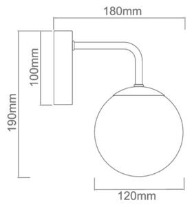 Open Design OR81381 - Applique da bagno BAO 1xG9/8W/230V IP44 cromo lucido