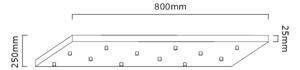 Open Design OR85464 - Lampadario a sospensione con cavo ERO 12xG9/8W/230V nero