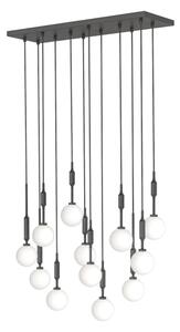 Open Design OR85464 - Lampadario a sospensione con cavo ERO 12xG9/8W/230V nero