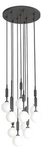Open Design OR85372 - Lampadario a sospensione su cavo ERO 10xG9/8W/230V nero