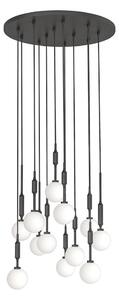 Open Design OR85402 - Lampadario sospeso a cavo ERO 12xG9/8W/230V nero