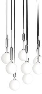 Open Design OR85327 - Lampadario sospeso a cavo ERO 8xG9/8W/230V cromato lucido