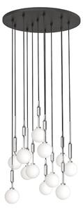 Open Design OR85389 - Lampadario a sospensione ERO su cavo 12xG9/8W/230V cromo lucido