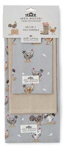 Set di strofinacci in cotone 3 pz 45x65 cm Hen House – Cooksmart ®