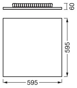 Osram - Pannello LED a montaggio superficiale PLANON LED/40W/230V 3000K 60x60 cm bianco