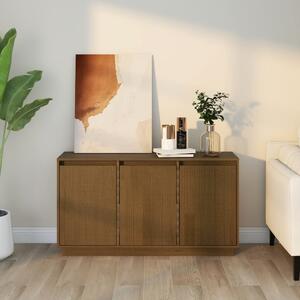 Credenza Marrone Miele 111x34x60cm in Legno Massello di Pino