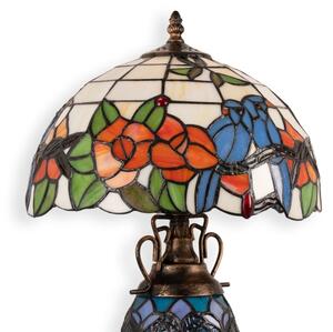 Brilagi - Lampada da tavolo Tiffany in vetro colorato JUNGLE 1xE27/60W/230V + 1xE14/40W