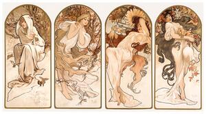 Riproduzione The Seasons 1897, Alfons Mucha