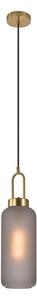 Lampadario dorato con paralume in vetro ø 13 cm Luton – House Nordic