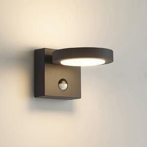 Lucande Belna applique LED esterni grafite sensore