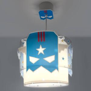Lampada a sospensione Dalber Blue Hero, bianco/blu, Ø 26 cm