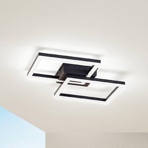 Lindby Plafoniera LED da esterni Finian, 48 cm x cm, CCT dimmerabile Finian Lindby,, Nero, Plastica, Moderno, Plafoniere LED