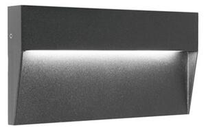 Segnapasso Rettangolare Moderno Geo Alluminio Grafite 6W Led 4000K