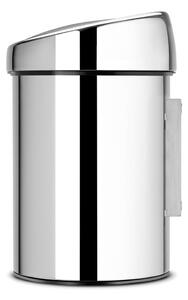 Bidone touch in acciaio color argento lucido 3 l Touch Bin - Brabantia