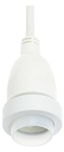 Catenaria 15m BIANCA IP54 estensibile 15 portalampada E27 Colore Bianco
