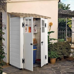 Tuscany Evo 100 2 Porte - Casetta da giardino in PVC con pavimento